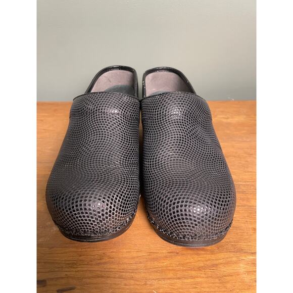 Dansko XP Black Moray Leather Comfort Nurse Clog. Size 38/7.5-8. - Picture 5 of 10
